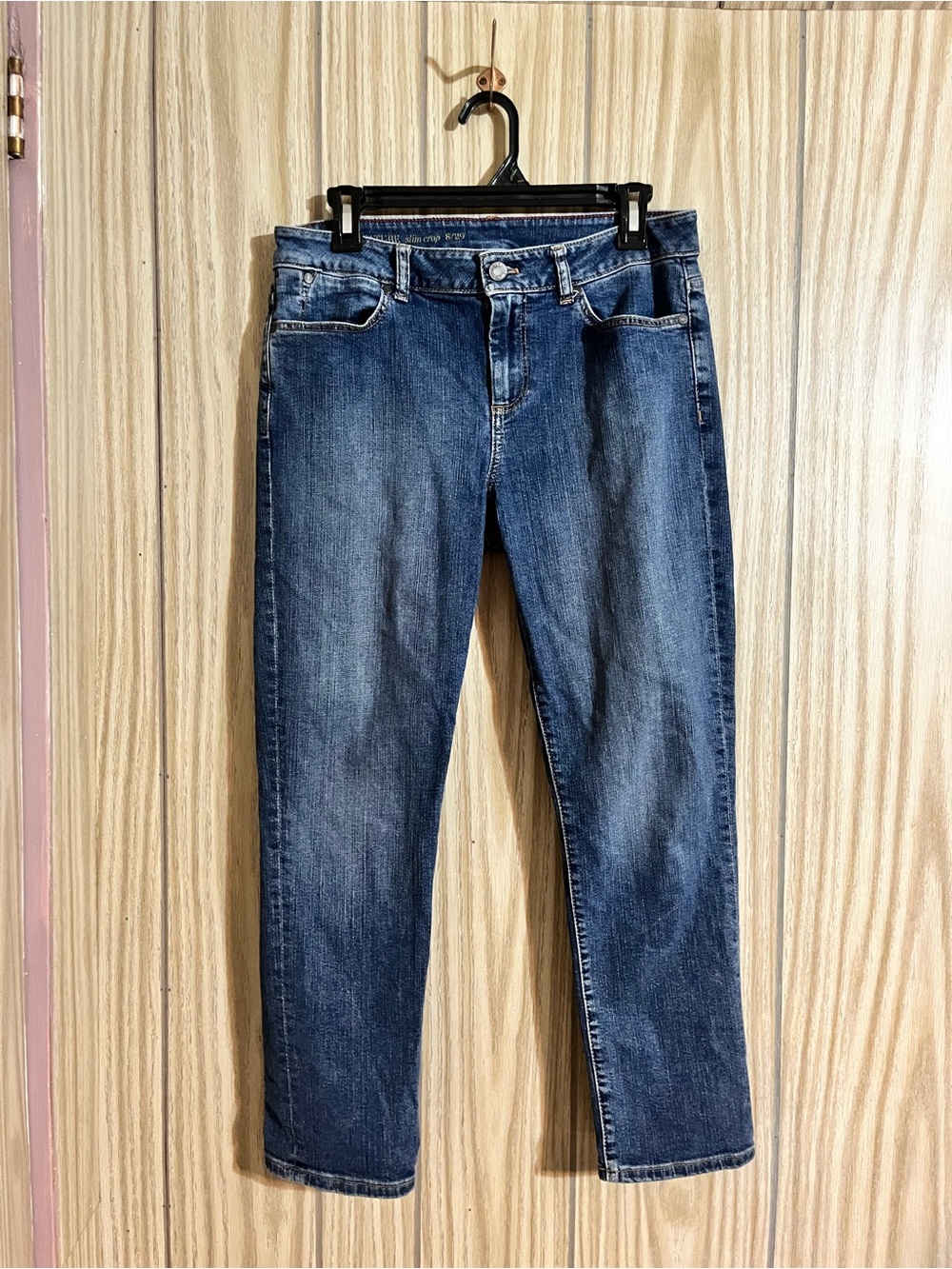 Talbots Signature Slim Crop Denim Blue Jeans Size 8 / 29 Stretch